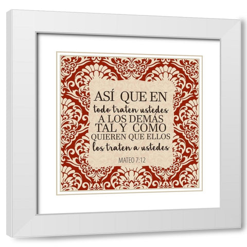 Hacer 2 White Modern Wood Framed Art Print with Double Matting by Allen, Kimberly