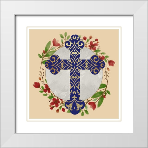 Todas Vuestras 2 White Modern Wood Framed Art Print with Double Matting by Allen, Kimberly