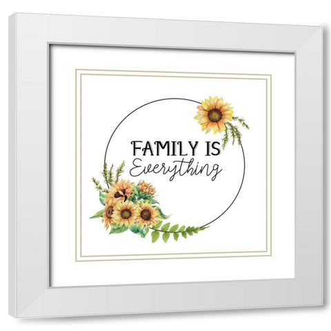 Sunflower Plaid 3 White Modern Wood Framed Art Print with Double Matting by Allen, Kimberly