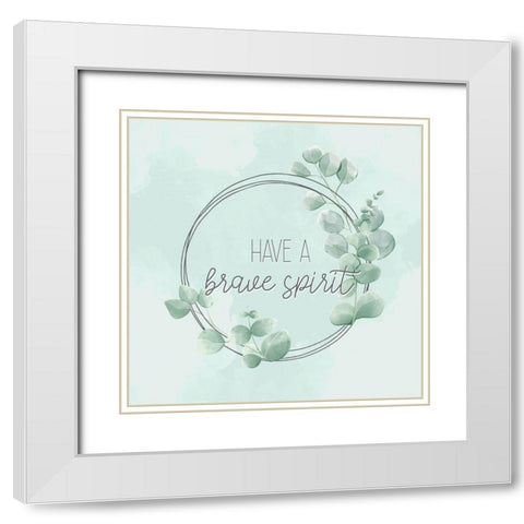 Eucalyptus Mood 6 White Modern Wood Framed Art Print with Double Matting by Allen, Kimberly