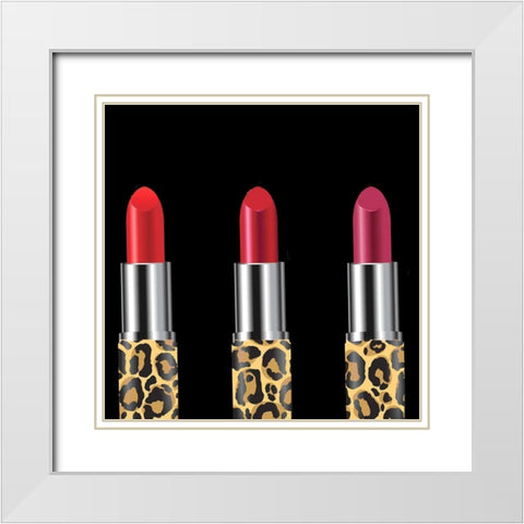 Girl Boss Leopard 1 White Modern Wood Framed Art Print with Double Matting by Allen, Kimberly