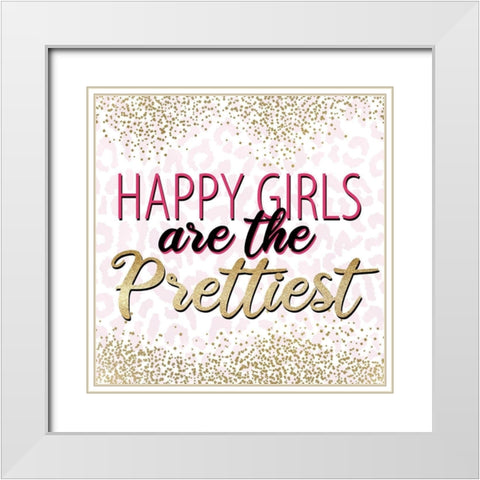 Believe Sparkle 4 White Modern Wood Framed Art Print with Double Matting by Allen, Kimberly