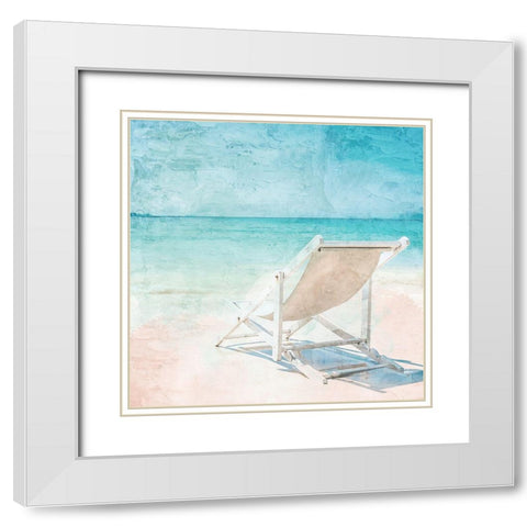 At the Shore White Modern Wood Framed Art Print with Double Matting by Allen, Kimberly