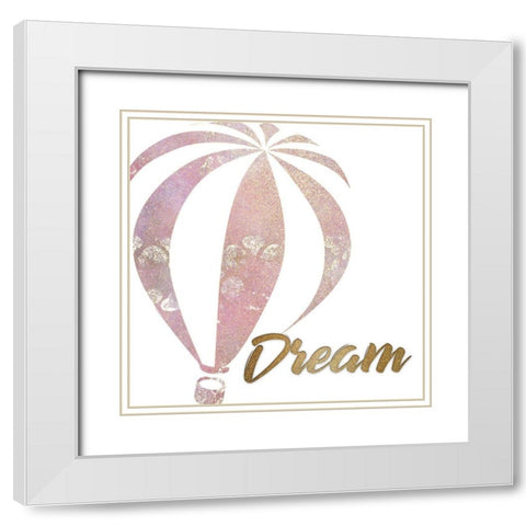 Fly Away 1 White Modern Wood Framed Art Print with Double Matting by Allen, Kimberly