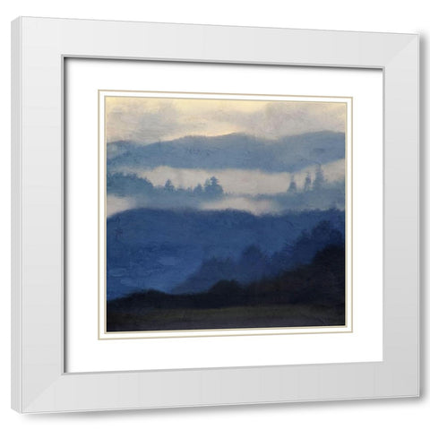 Mountain Range 2 White Modern Wood Framed Art Print with Double Matting by Allen, Kimberly