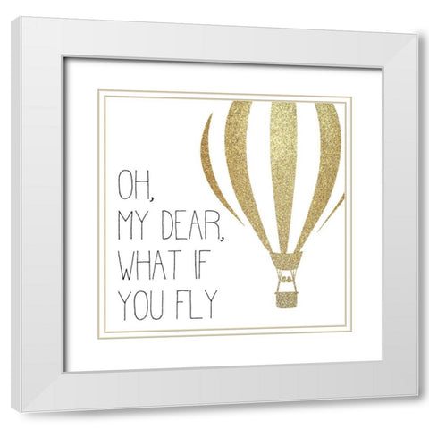 You will Fly 2 White Modern Wood Framed Art Print with Double Matting by Allen, Kimberly