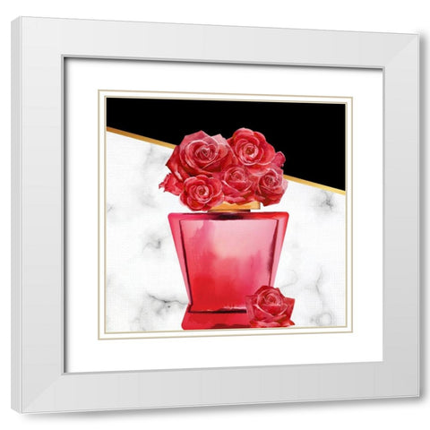 Shopping 2 White Modern Wood Framed Art Print with Double Matting by Allen, Kimberly