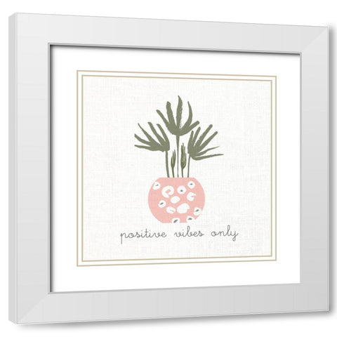 Good Things 3 White Modern Wood Framed Art Print with Double Matting by Allen, Kimberly