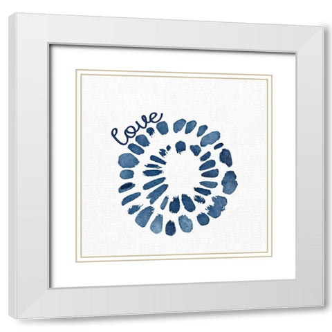 Love Spot White Modern Wood Framed Art Print with Double Matting by Allen, Kimberly