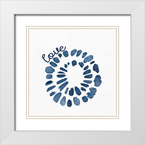 Love Spot White Modern Wood Framed Art Print with Double Matting by Allen, Kimberly