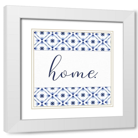 Home Square White Modern Wood Framed Art Print with Double Matting by Allen, Kimberly