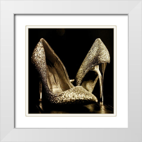 All Glam 2 White Modern Wood Framed Art Print with Double Matting by Allen, Kimberly