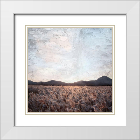 In the Fields White Modern Wood Framed Art Print with Double Matting by Allen, Kimberly