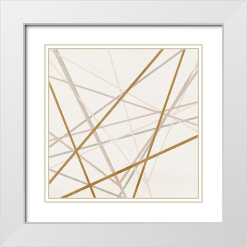 Crossover 1 White Modern Wood Framed Art Print with Double Matting by Allen, Kimberly