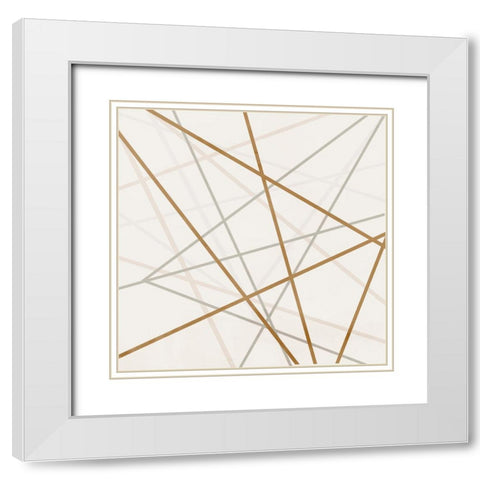 Crossover 2 White Modern Wood Framed Art Print with Double Matting by Allen, Kimberly
