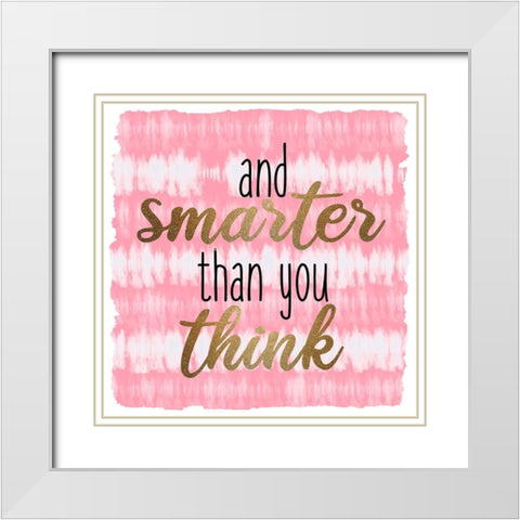 Braver Tie Dye 3 White Modern Wood Framed Art Print with Double Matting by Allen, Kimberly