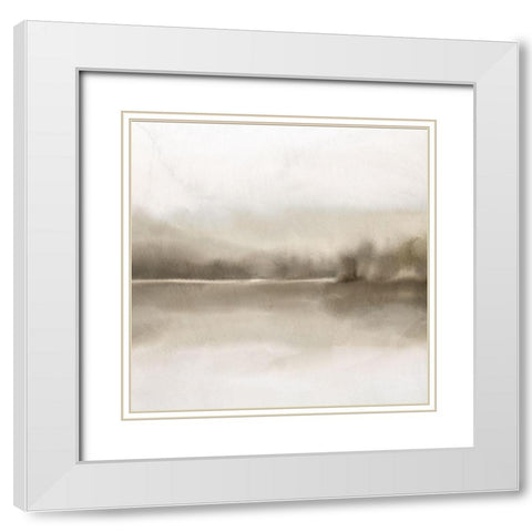 The View White Modern Wood Framed Art Print with Double Matting by Allen, Kimberly