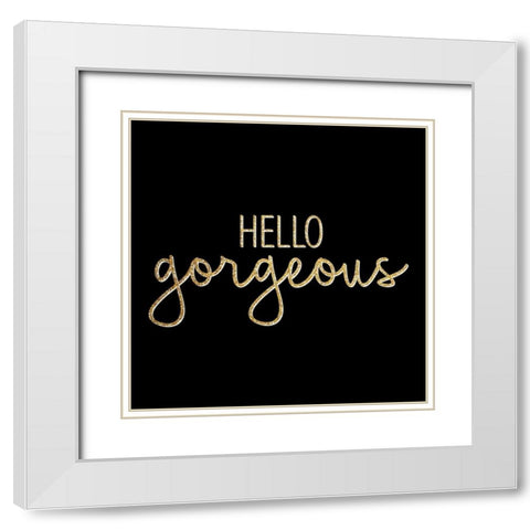 Agate Leopard 2 White Modern Wood Framed Art Print with Double Matting by Allen, Kimberly