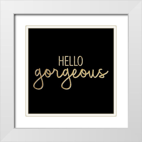 Agate Leopard 2 White Modern Wood Framed Art Print with Double Matting by Allen, Kimberly