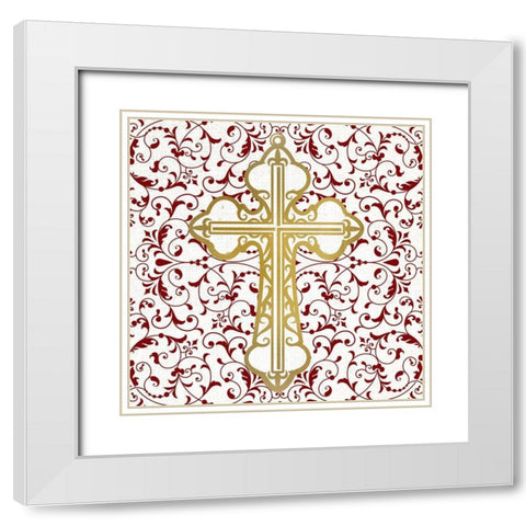 At the Cross 2 White Modern Wood Framed Art Print with Double Matting by Allen, Kimberly