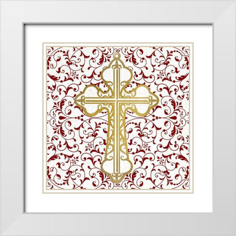 At the Cross 2 White Modern Wood Framed Art Print with Double Matting by Allen, Kimberly