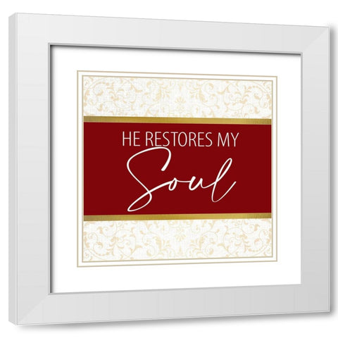 At the Cross 3 White Modern Wood Framed Art Print with Double Matting by Allen, Kimberly
