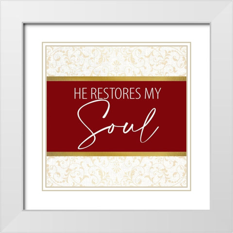 At the Cross 3 White Modern Wood Framed Art Print with Double Matting by Allen, Kimberly