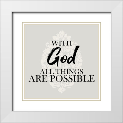 Know 2 White Modern Wood Framed Art Print with Double Matting by Allen, Kimberly
