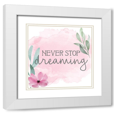 Little Babe Cave 3 White Modern Wood Framed Art Print with Double Matting by Allen, Kimberly