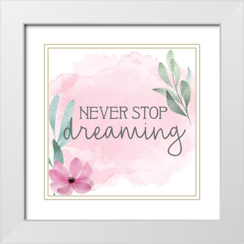 Little Babe Cave 3 White Modern Wood Framed Art Print with Double Matting by Allen, Kimberly