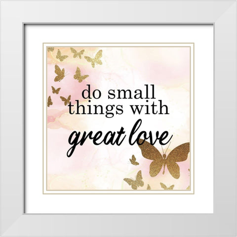 Small Things 2 White Modern Wood Framed Art Print with Double Matting by Allen, Kimberly