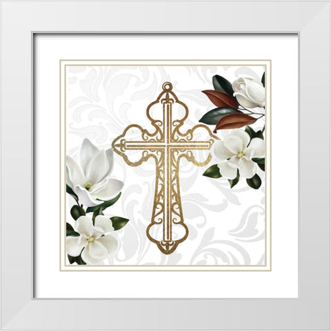 In Love 2 v3 White Modern Wood Framed Art Print with Double Matting by Allen, Kimberly