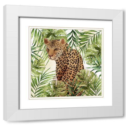 Big Cats 3 White Modern Wood Framed Art Print with Double Matting by Allen, Kimberly