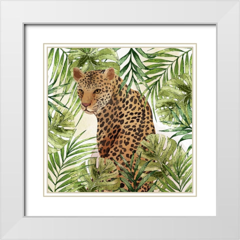 Big Cats 3 White Modern Wood Framed Art Print with Double Matting by Allen, Kimberly