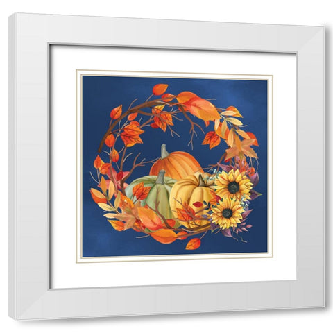 In the Fall 5 White Modern Wood Framed Art Print with Double Matting by Allen, Kimberly