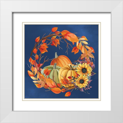 In the Fall 5 White Modern Wood Framed Art Print with Double Matting by Allen, Kimberly