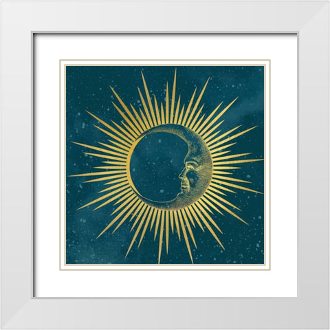 Moon Child 3 White Modern Wood Framed Art Print with Double Matting by Allen, Kimberly