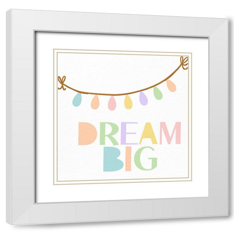 Kind and Brave 2 White Modern Wood Framed Art Print with Double Matting by Allen, Kimberly