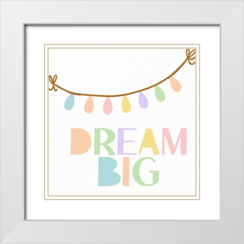 Kind and Brave 2 White Modern Wood Framed Art Print with Double Matting by Allen, Kimberly