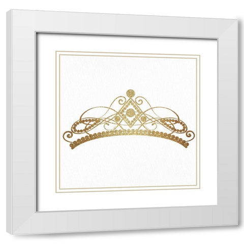 Princess Parking 2 White Modern Wood Framed Art Print with Double Matting by Allen, Kimberly
