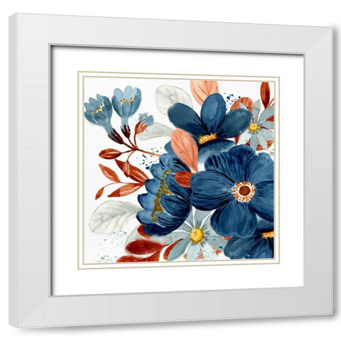 Wildflower View  2 White Modern Wood Framed Art Print with Double Matting by Allen, Kimberly