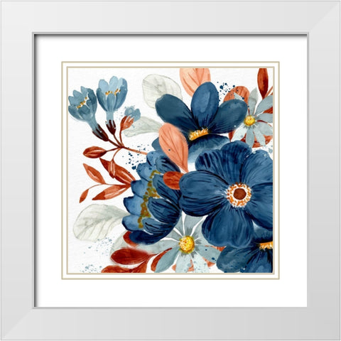 Wildflower View  2 White Modern Wood Framed Art Print with Double Matting by Allen, Kimberly
