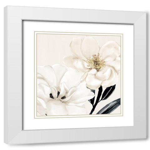 Blossom White Modern Wood Framed Art Print with Double Matting by Allen, Kimberly