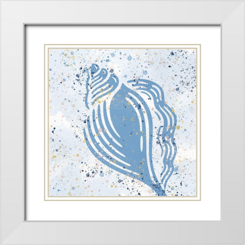 Spotted Sea 2 White Modern Wood Framed Art Print with Double Matting by Allen, Kimberly