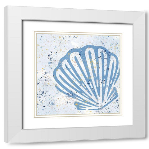 Spotted Sea 4 White Modern Wood Framed Art Print with Double Matting by Allen, Kimberly