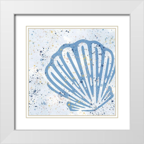 Spotted Sea 4 White Modern Wood Framed Art Print with Double Matting by Allen, Kimberly