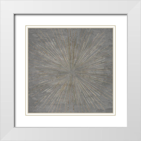 Sun Light 1 Grey White Modern Wood Framed Art Print with Double Matting by Allen, Kimberly
