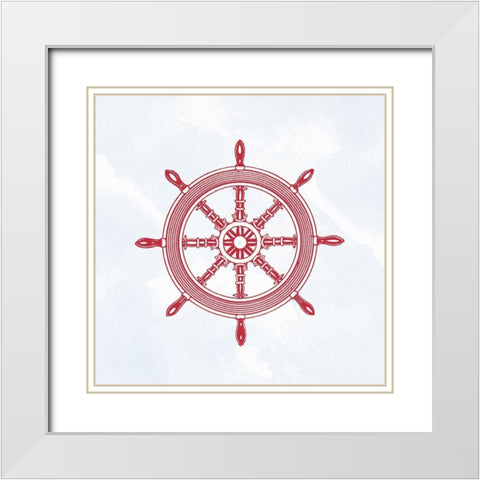 My Anchor 3 White Modern Wood Framed Art Print with Double Matting by Allen, Kimberly