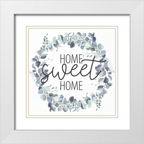 Sweet Home White Modern Wood Framed Art Print with Double Matting by Allen, Kimberly