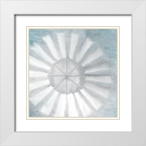 Spin White Modern Wood Framed Art Print with Double Matting by Allen, Kimberly